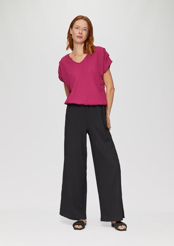 s.Oliver Wide leg Broek in Zwart