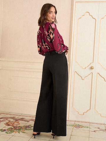 love & roses regular Bukser med fals i sort