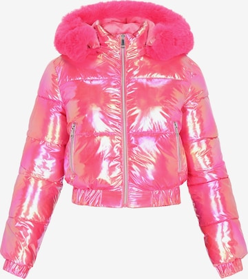 MYMO - Casaco de inverno em rosa: frente