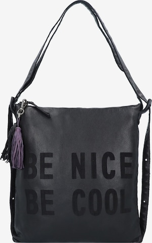 Borsa a spalla 'Paniglgasse 4' di Taschendieb Wien in nero: frontale