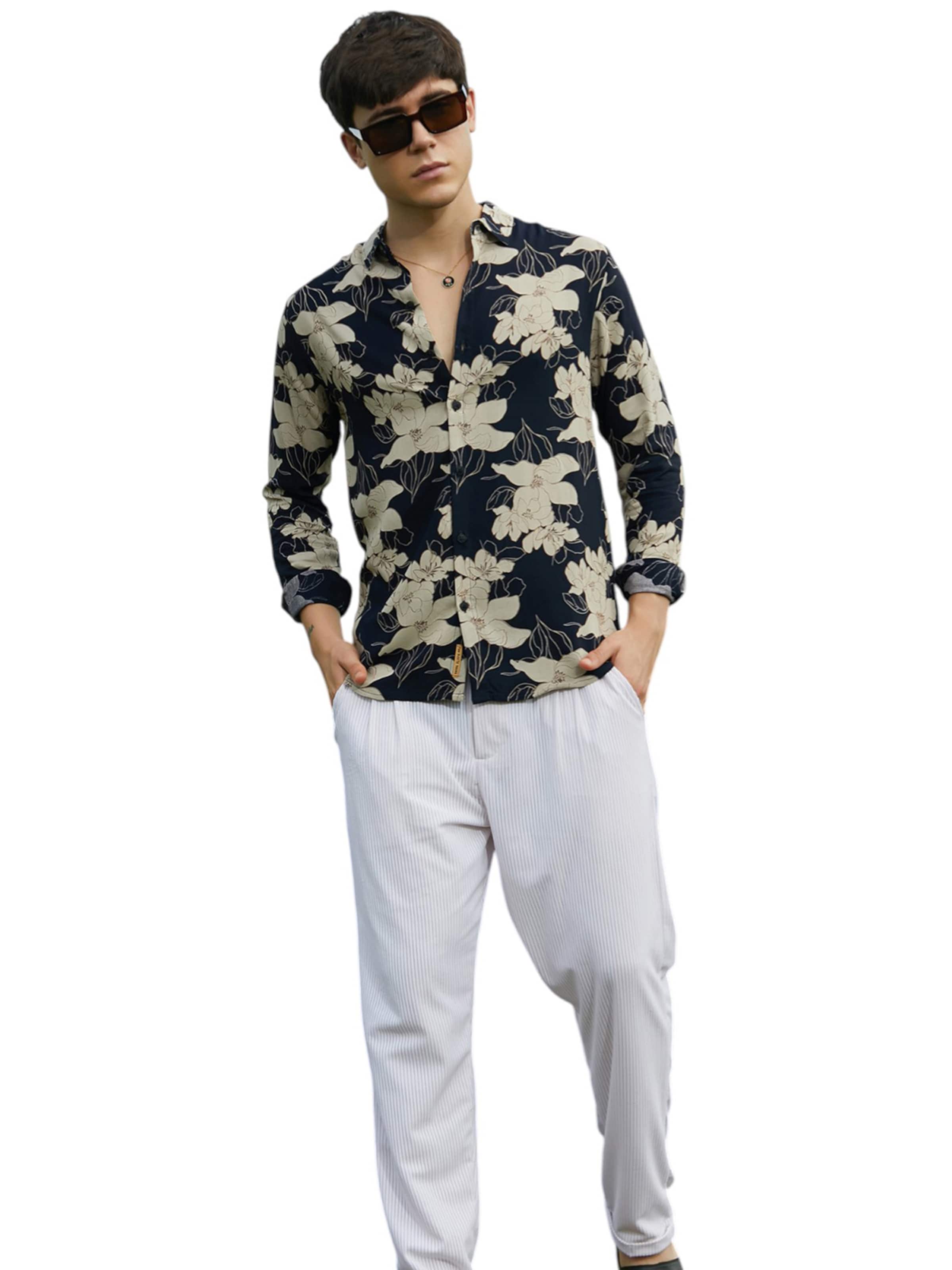 Campus Sutra Regular fit Skjorta 'Aylin' i svart