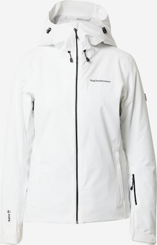 PEAK PERFORMANCE Sportovní bunda – bílá: přední strana