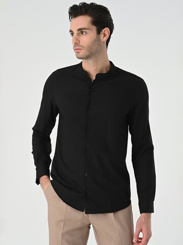 Coupe slim Chemise Antioch en noir