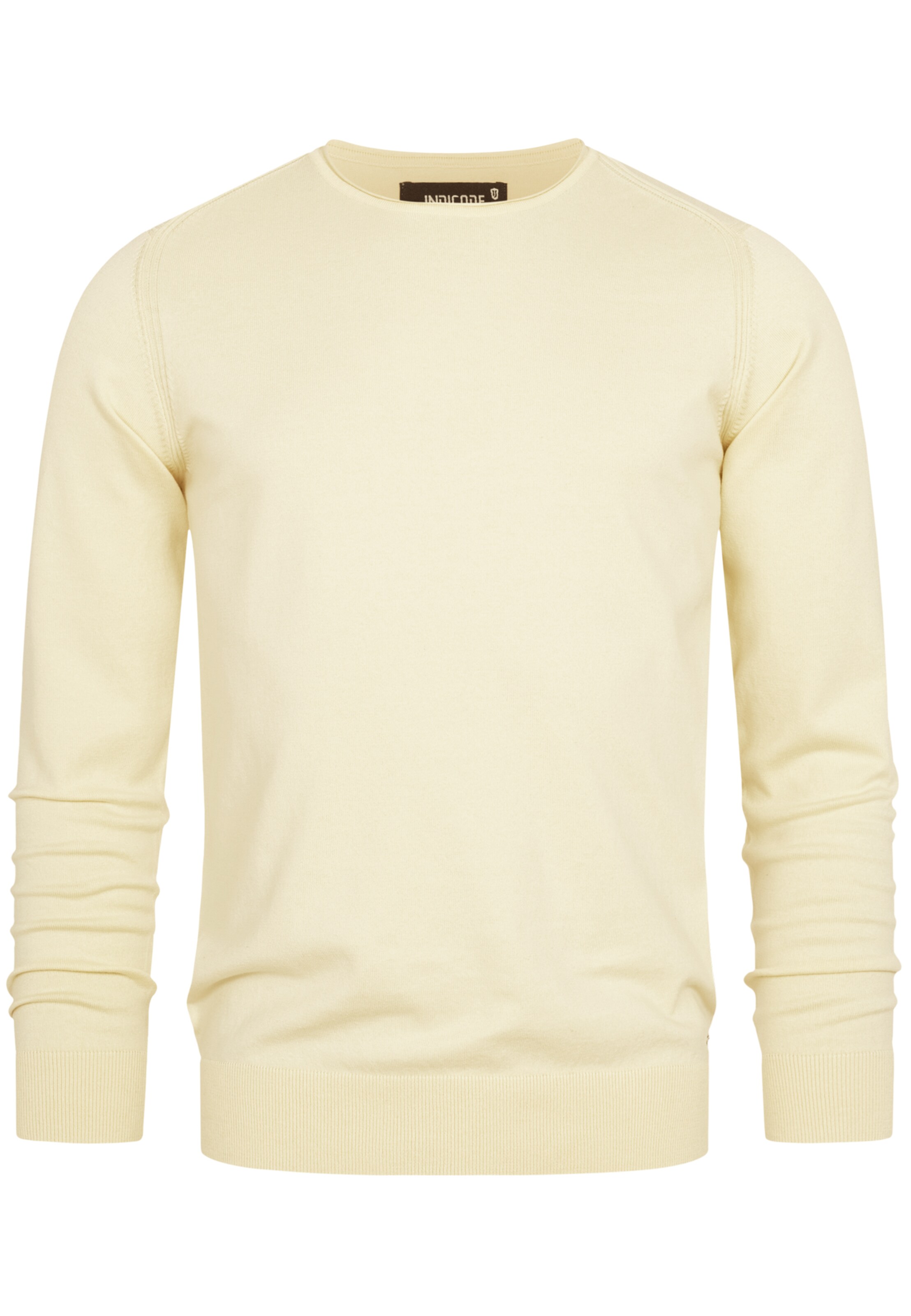 INDICODE JEANS Sweater 'Gamal' in Yellow: front