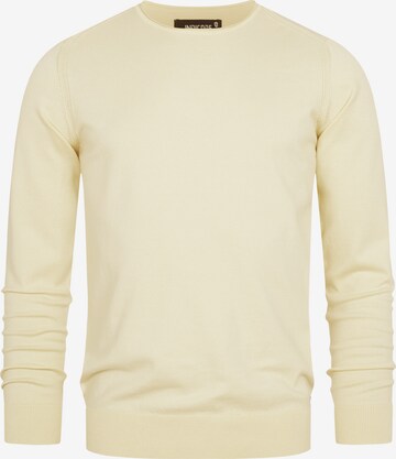 INDICODE JEANS Sweater 'Gamal' in Yellow: front