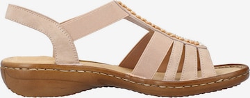 Rieker Strap Sandals in Pink