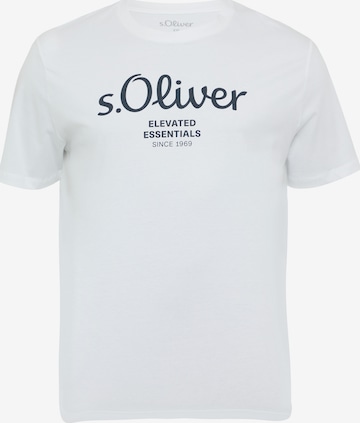 s.Oliver Men Big Sizes Футболка в Белый: спереди