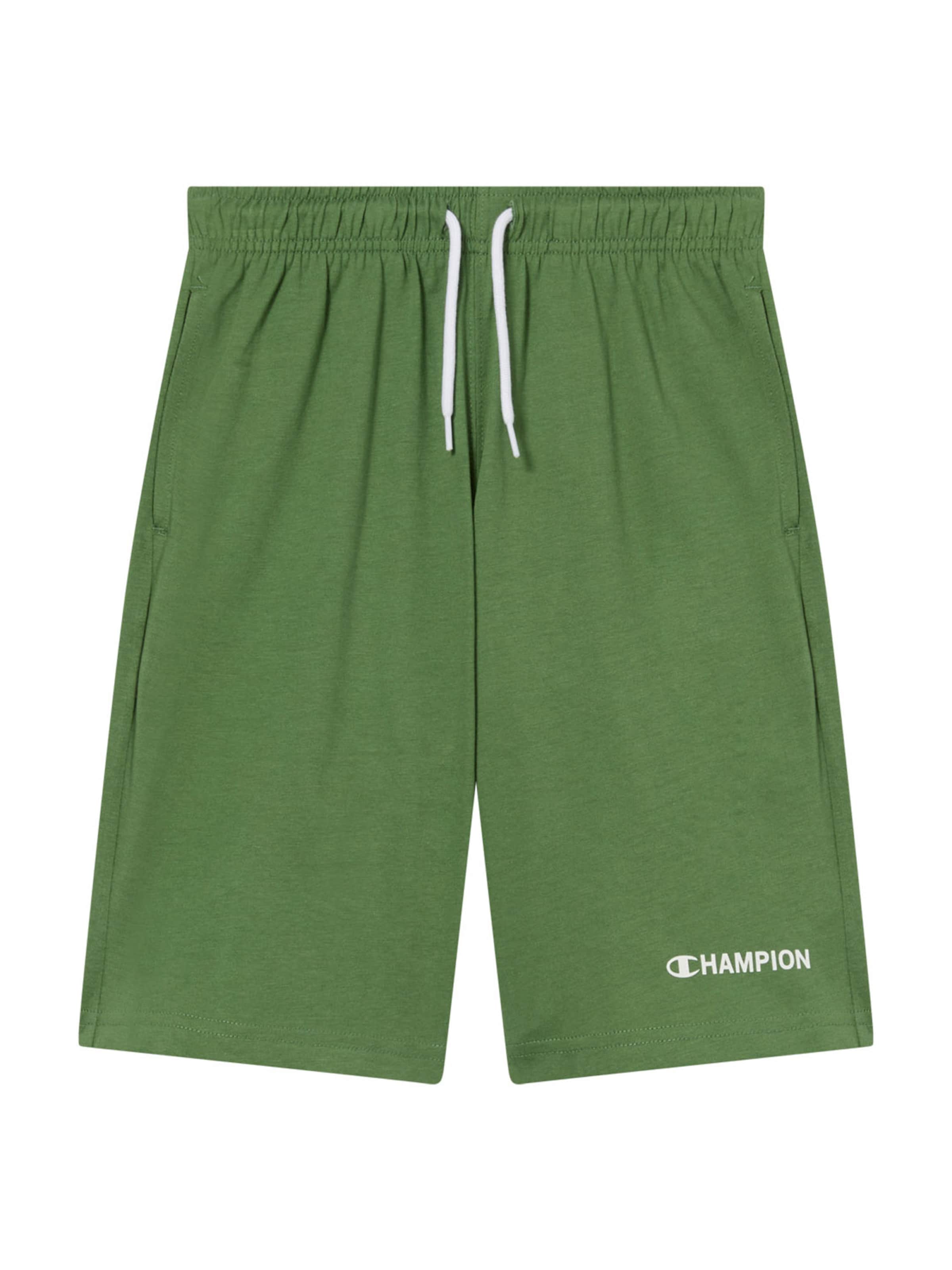 Champion Authentic Athletic Apparel Loosefit Byxa i grön: framsida