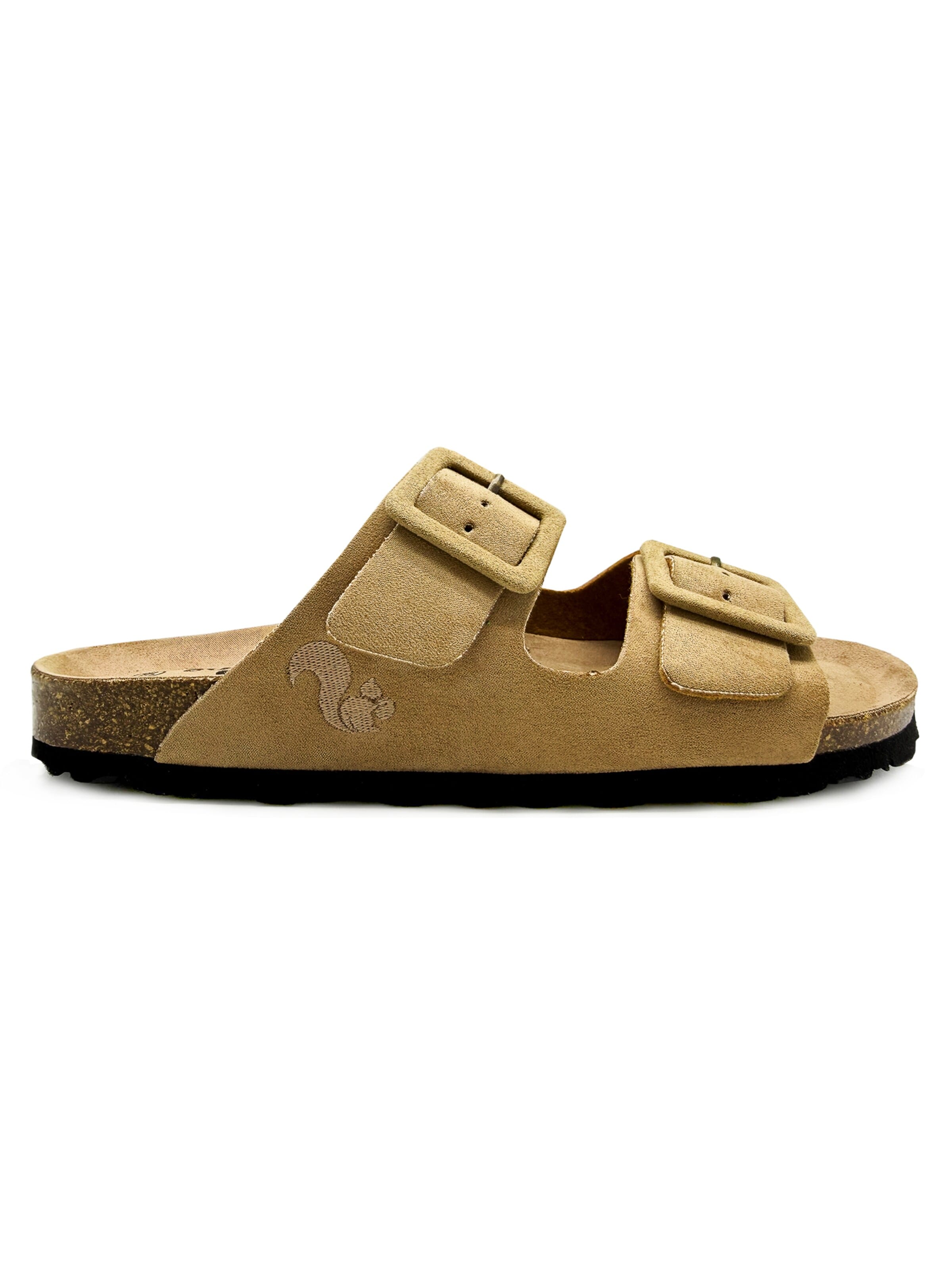thies Mules 'Eco Bio Covered Sandal' in Brown