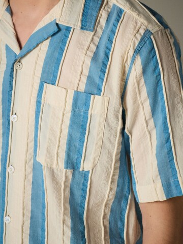 Next Regular fit Button Up Shirt in Blue