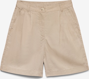 VERO MODA Loose fit Pants 'VMFLEUR' in Beige: front