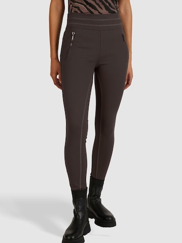 MARC AUREL Skinny Leggings in Brown: front