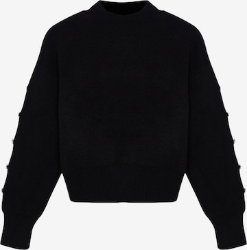 Trendyol Пуловер в черно: отпред