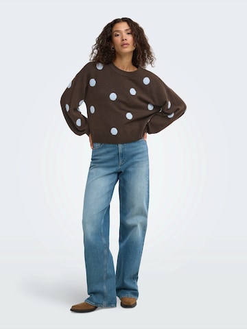 ONLY Pullover 'ONLRICA' in Braun
