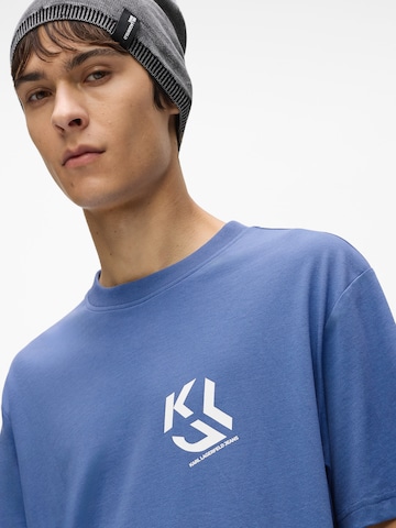 zils KARL LAGERFELD JEANS T-Krekls 'MONOGRAM'