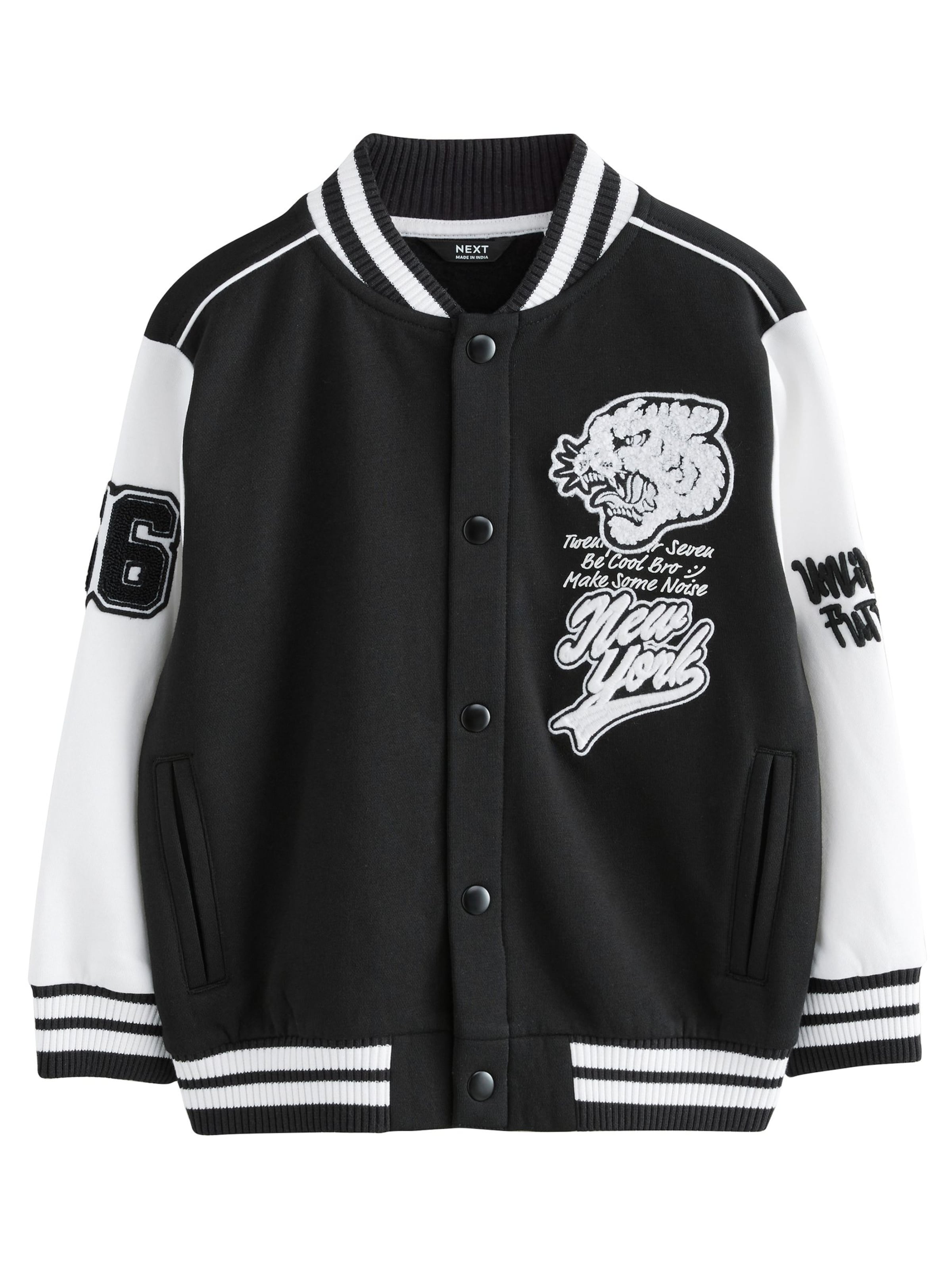 Next Tussenjas in Zwart: voorkant