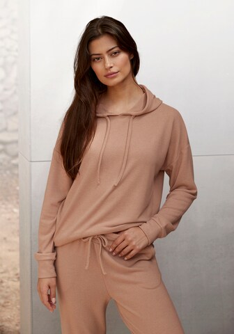 LASCANA Sweater in Beige: front