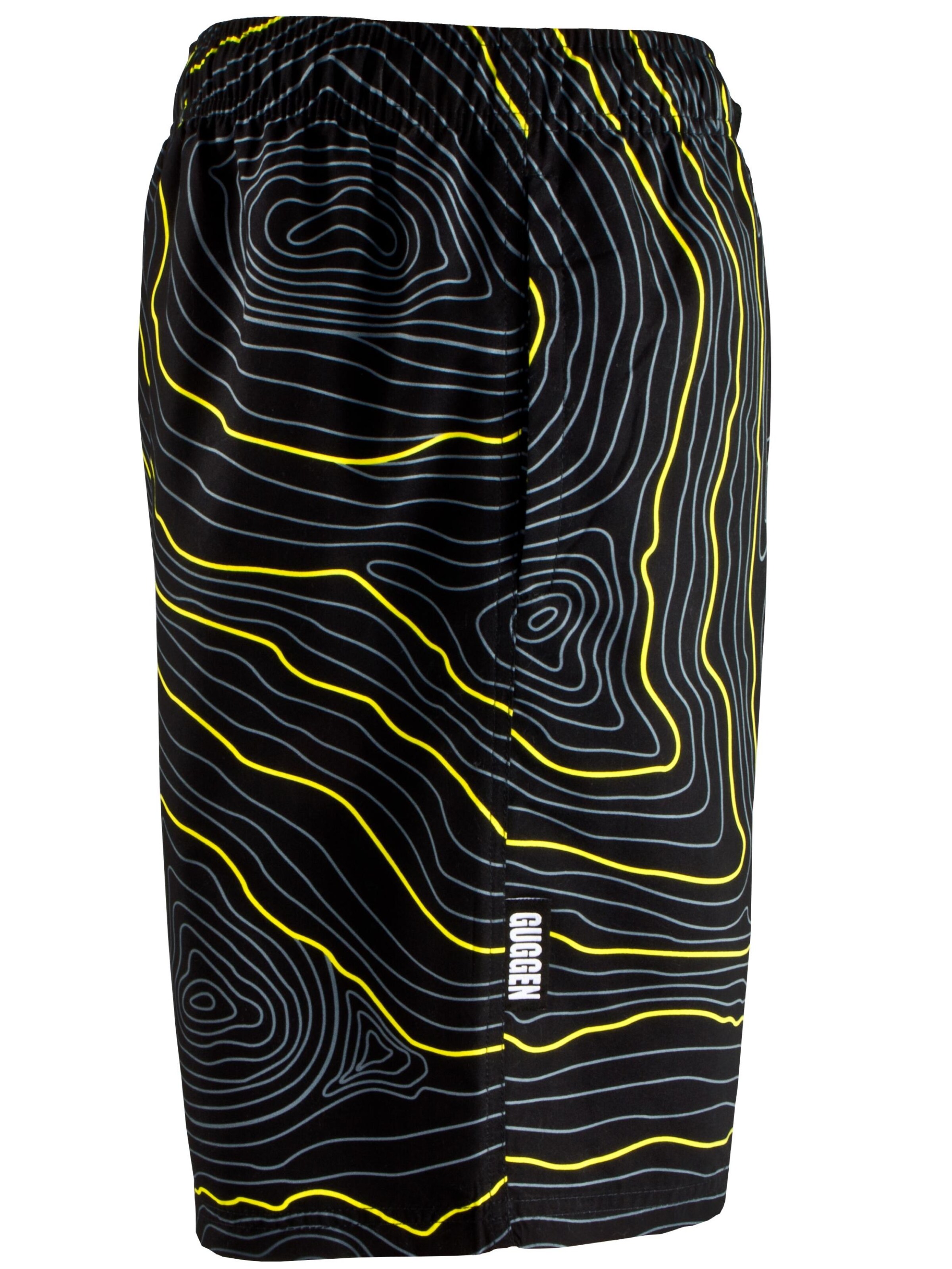 Guggen Mountain Badeshorts 'Boardshorts 2335'‌‌‌‌‌ in Gelb