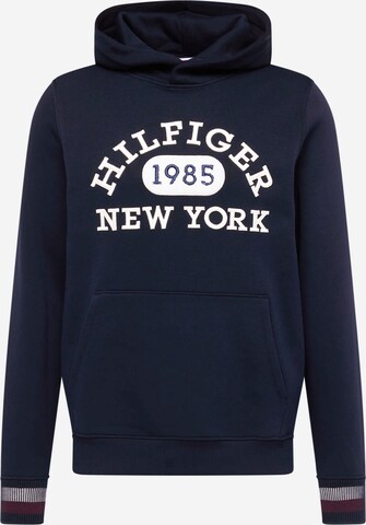 Sweat-shirt TOMMY HILFIGER en bleu : devant