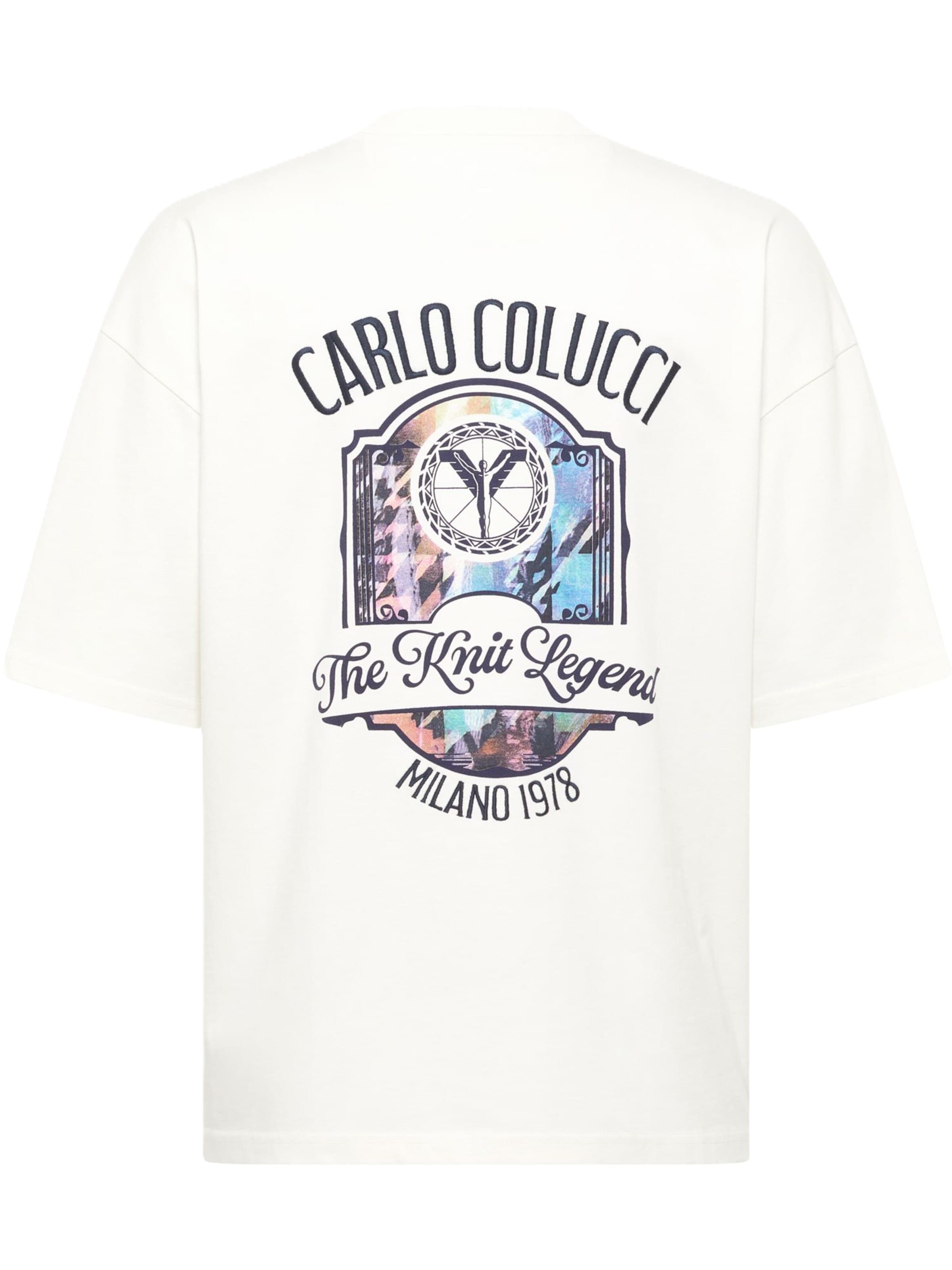 Carlo Colucci T-Shirt 'Felici' in Weiß
