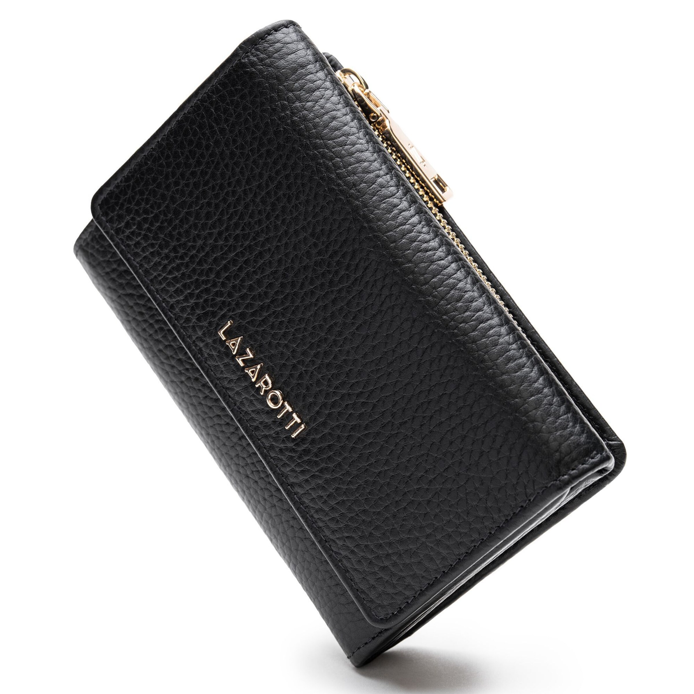 Porte-monnaies 'Bologna' Lazarotti en noir