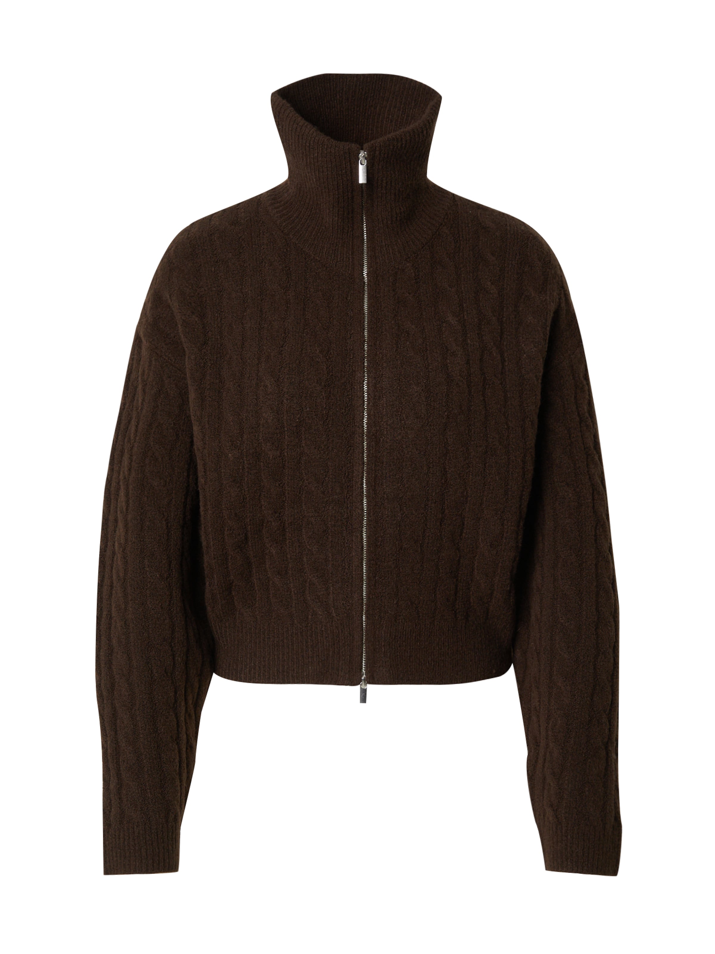 LeGer by Lena Gercke Πλεκτή ζακέτα 'Caren' σε καφέ: μπροστά