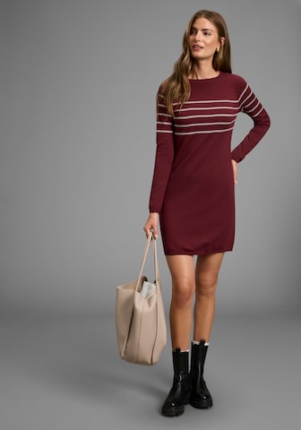 LAURA SCOTT Strickkleid in Rot