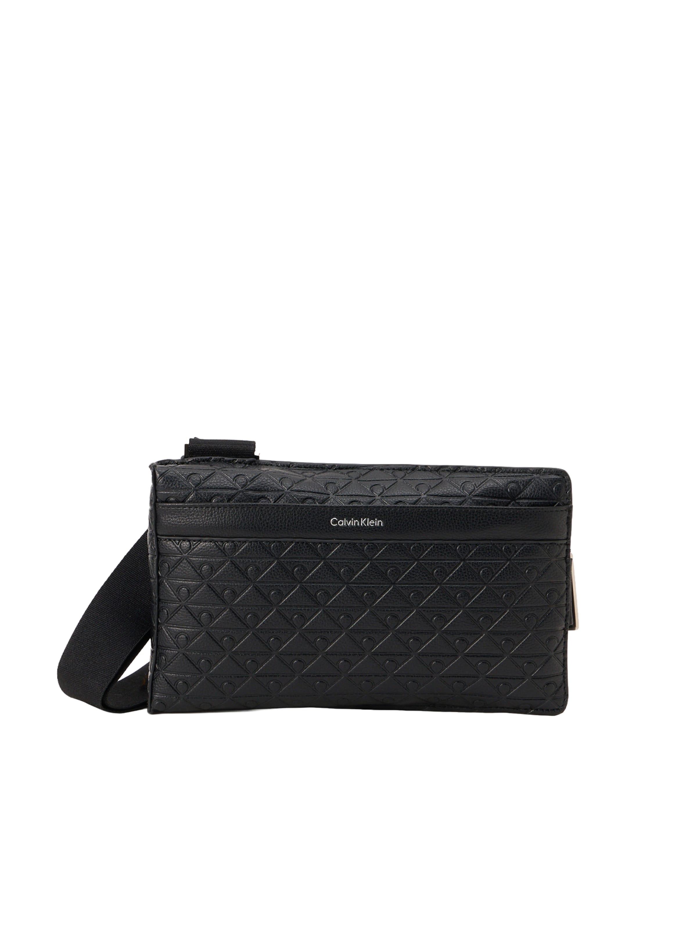 Regular Geantă de umăr de la Calvin Klein pe negru: față