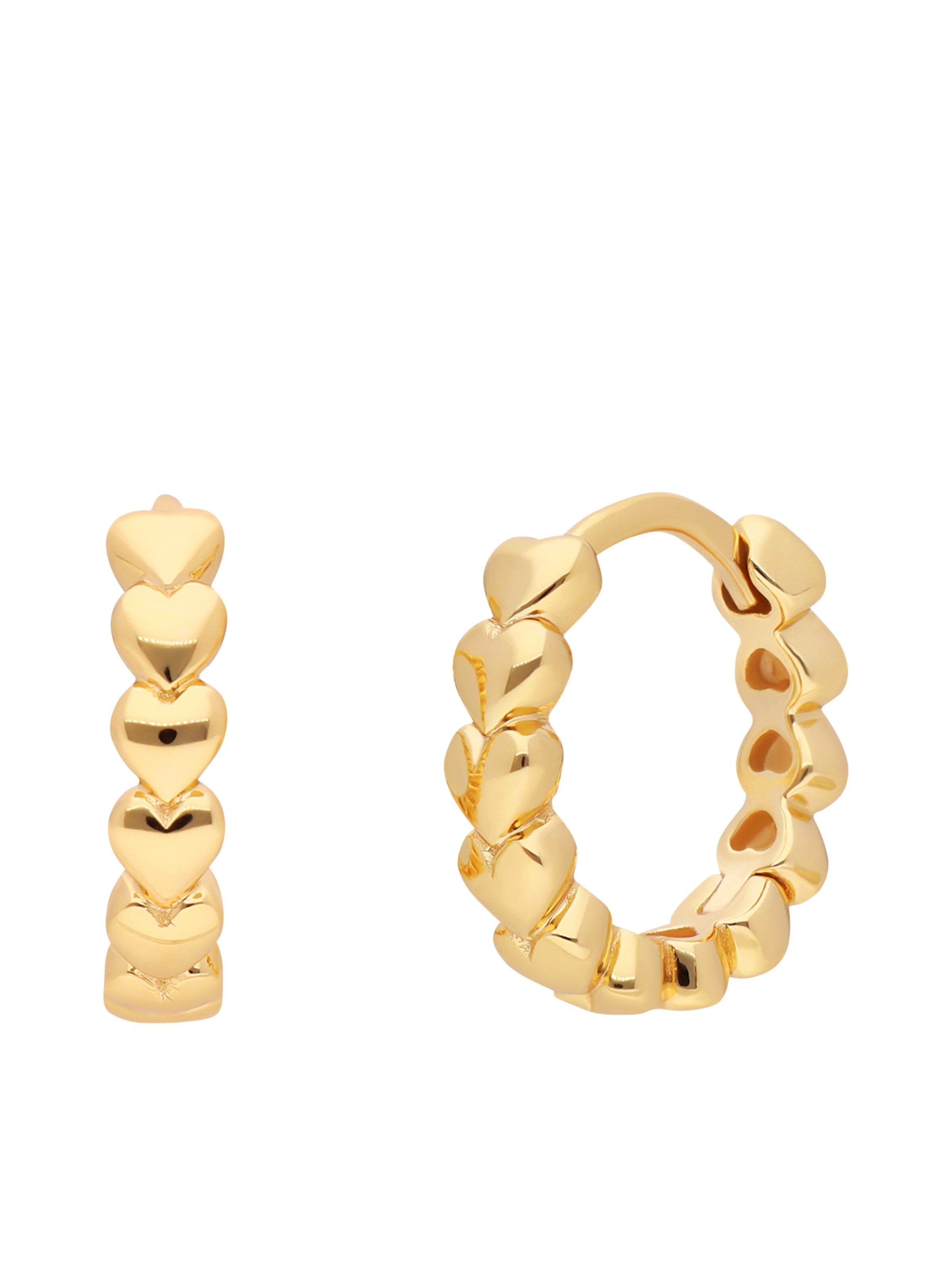 Lucardi Ohrringe in Gold: Vorderseite