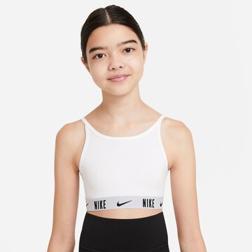 Nike Sportswear Bustier Sport fehérnemű 'Trophy' - fehér: elől