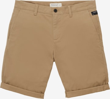 TOM TAILOR DENIM Slimfit Shorts in Beige: predná strana