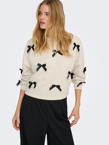 ONLY Sweatshirt 'ONLJEDEITE' in Beige
