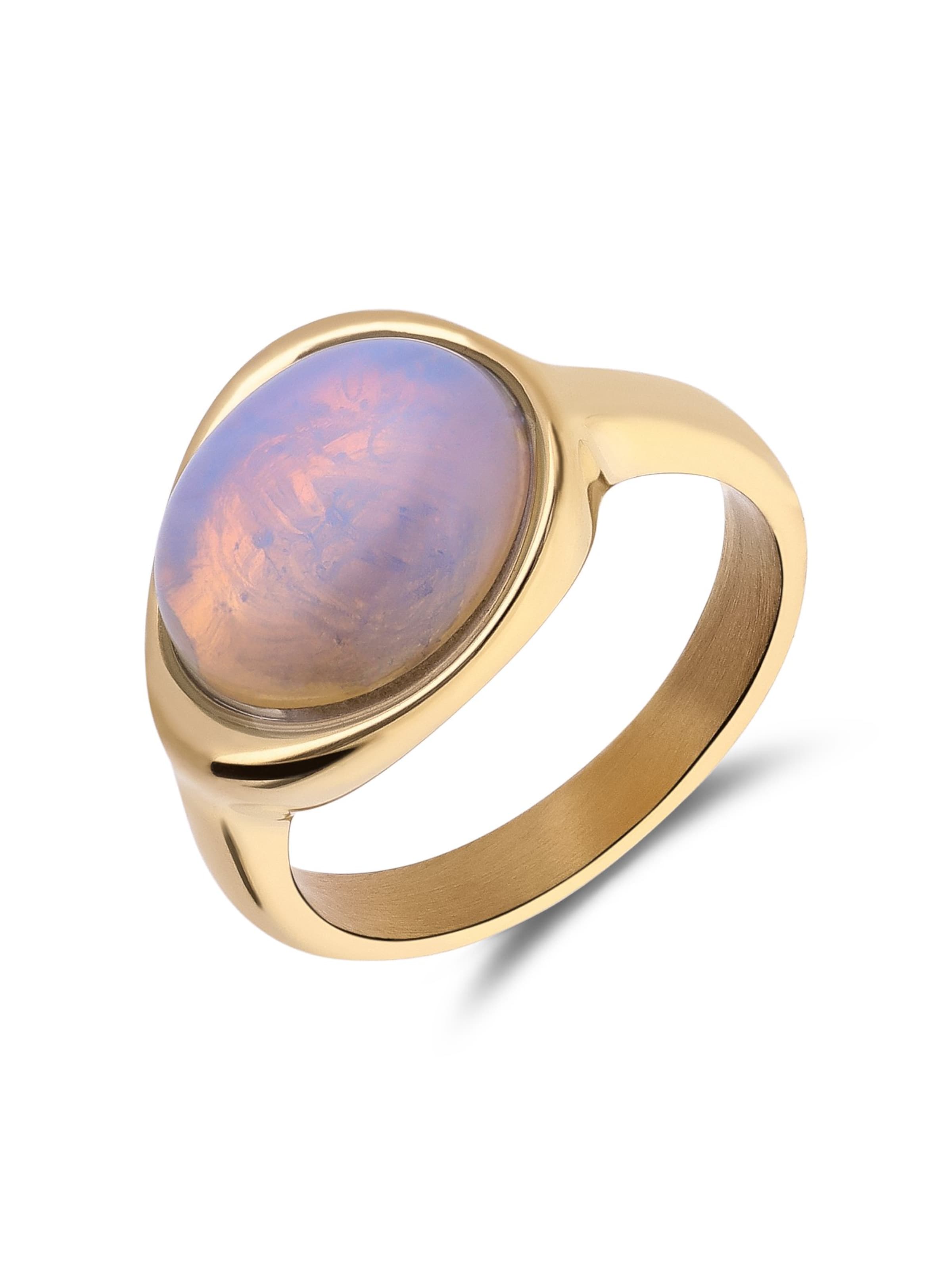 Lucardi Ring in Gold: Vorderseite