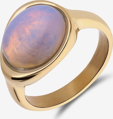 Lucardi Ring in Goud: voorkant