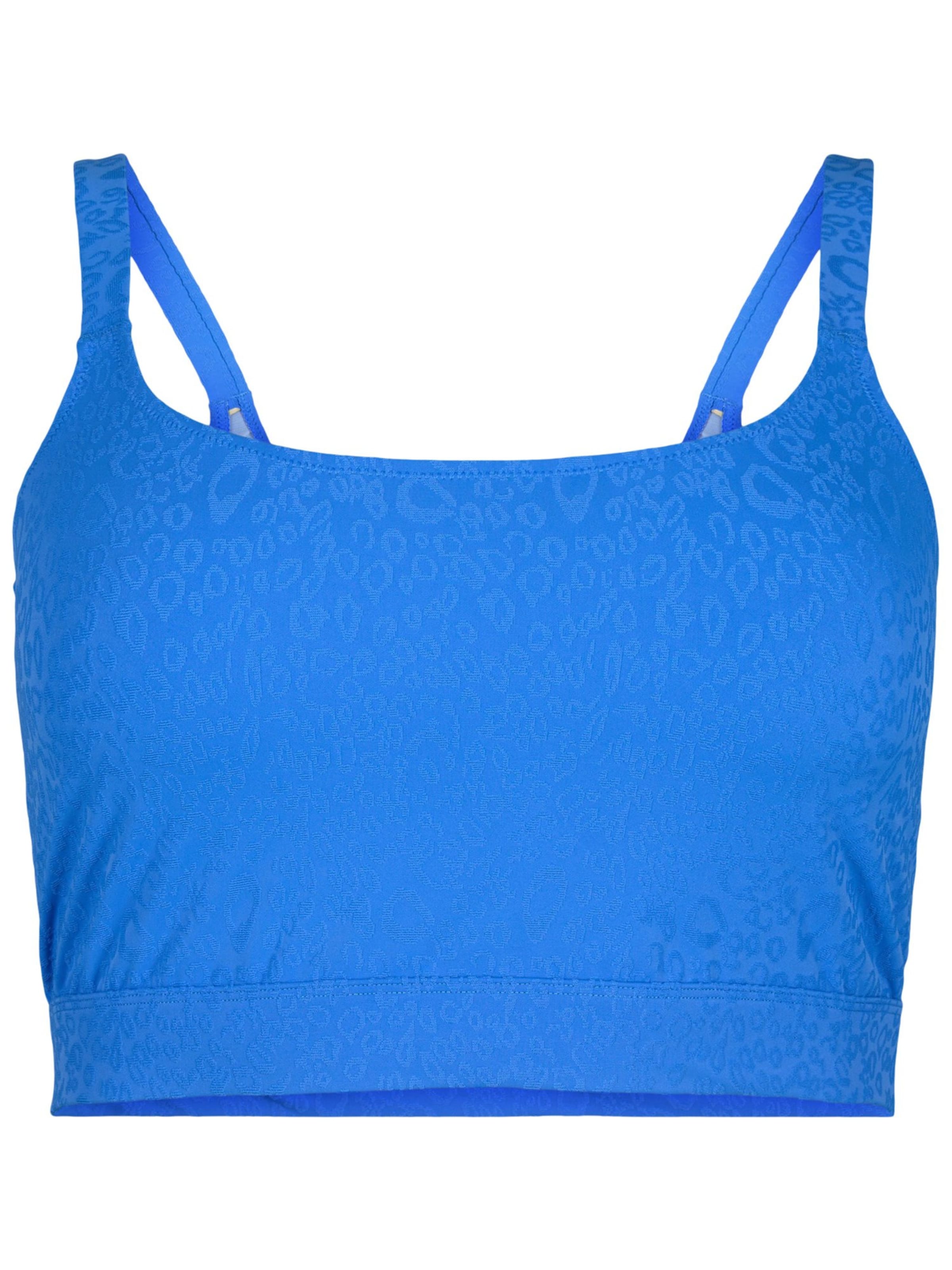 Swim by Zizzi Korzet Bikinový top - Modrá: predná strana