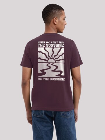 T-Shirt 'Be The Sunshine' F4NT4STIC en rouge : devant