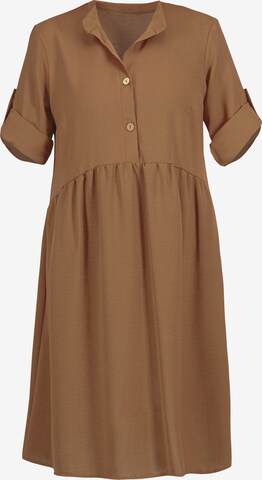 Karko Shirt Dress 'DALIA' in Brown: front