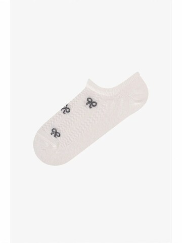 Penti Sokid 'PENTI Ribbon Jacquard Schleifenmuster Paar Sneaker-Socken', värv segavärvid
