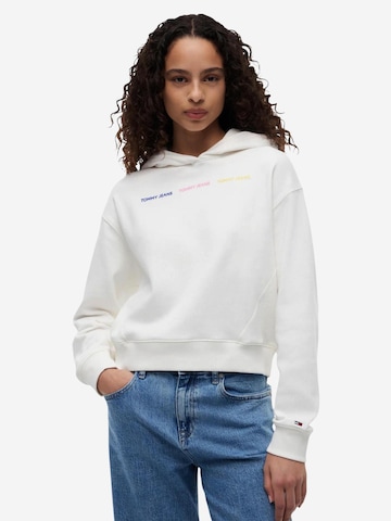 Felpa 'DW0DW22906' di Tommy Jeans in beige