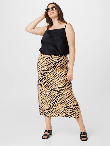 River Island Plus Skirt in Brown