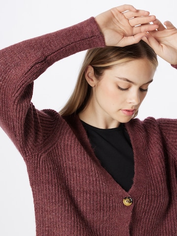 ONLY Knit Cardigan 'Clare' in Brown