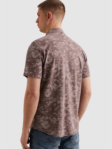 PME Legend Regular fit Overhemd 'Shirt in jersey piqué with allover print' in Lila