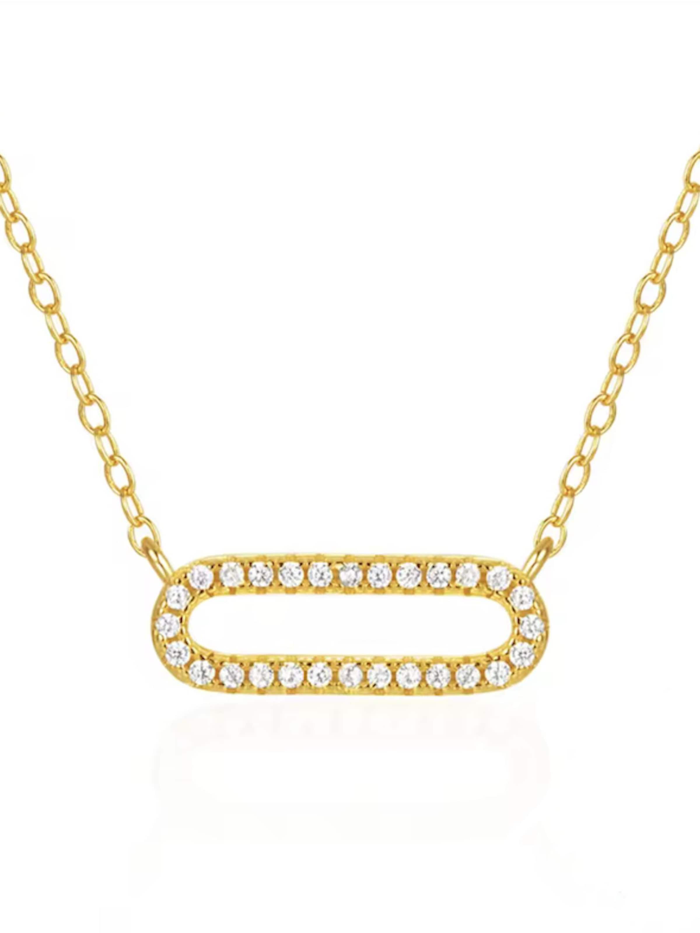 Cala Rose Kette 'LUMIERE'‌‌‌‌‌‌‌‌‌ in Gold: Vorderseite