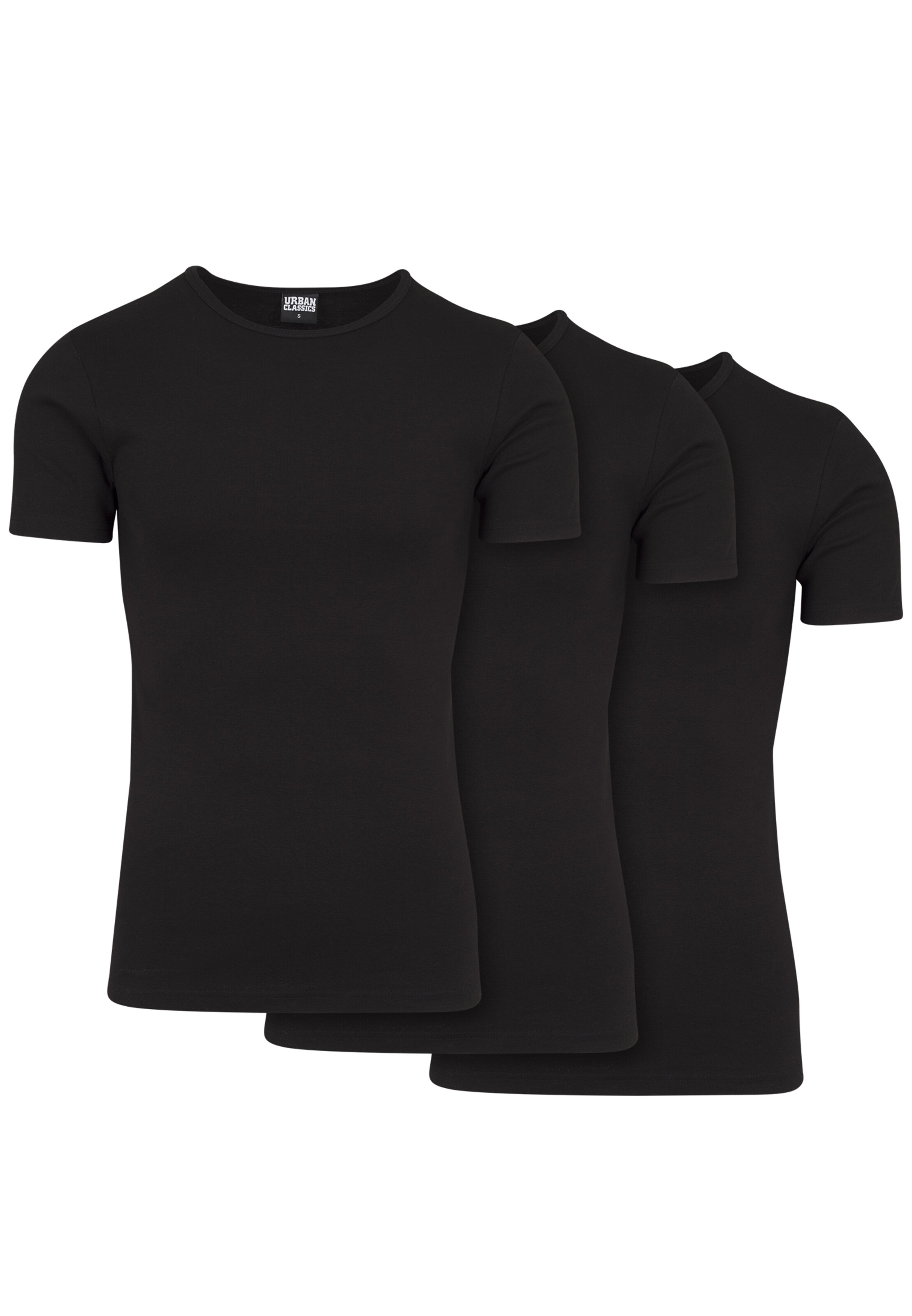 Tricou de la Urban Classics pe negru: față