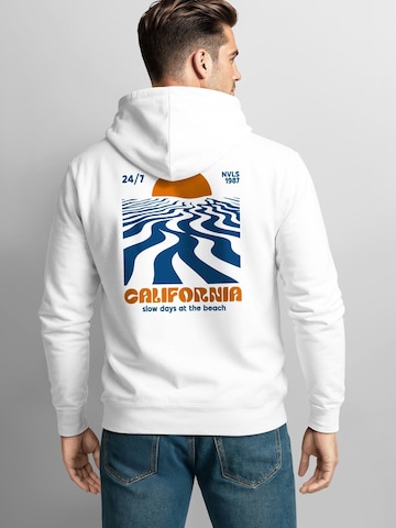 Neverless Sweatjacke 'California Sunset' in Weiß
