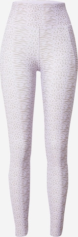 Reebok - Skinny Pantalón deportivo en lila: frente