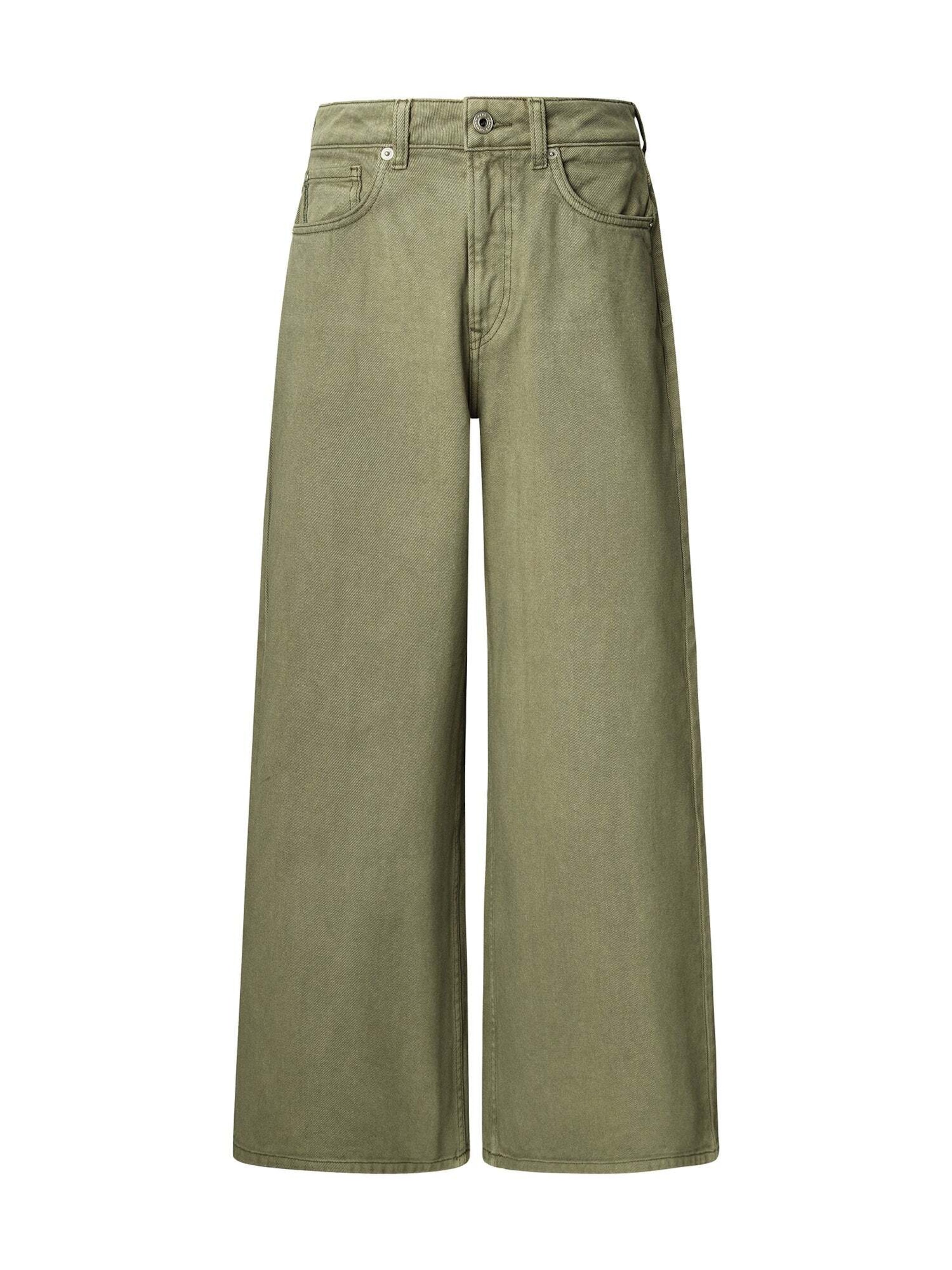 Pepe Jeans Wide leg Jeans 'Jaimy' in Groen: voorkant