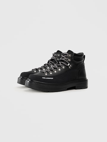Karl Lagerfeld - Botas com atacadores em preto