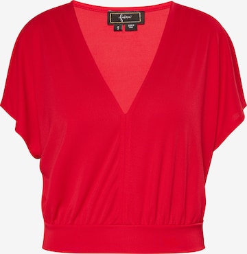 faina Shirt in Rood: voorkant