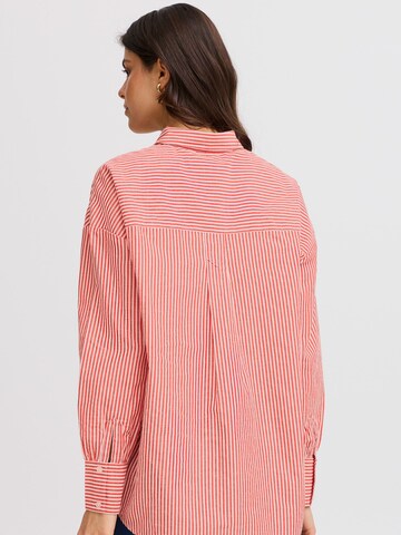 Camicia da donna 'Poppa' di Fransa in rosso